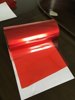 Red Color Pet Sheet Polyester Film